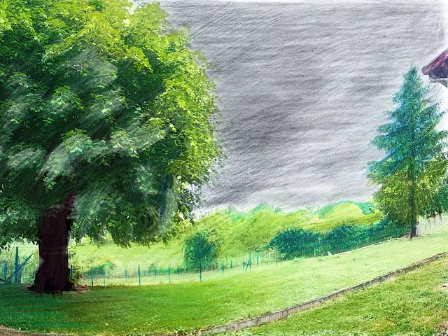 Sous le ciel gris